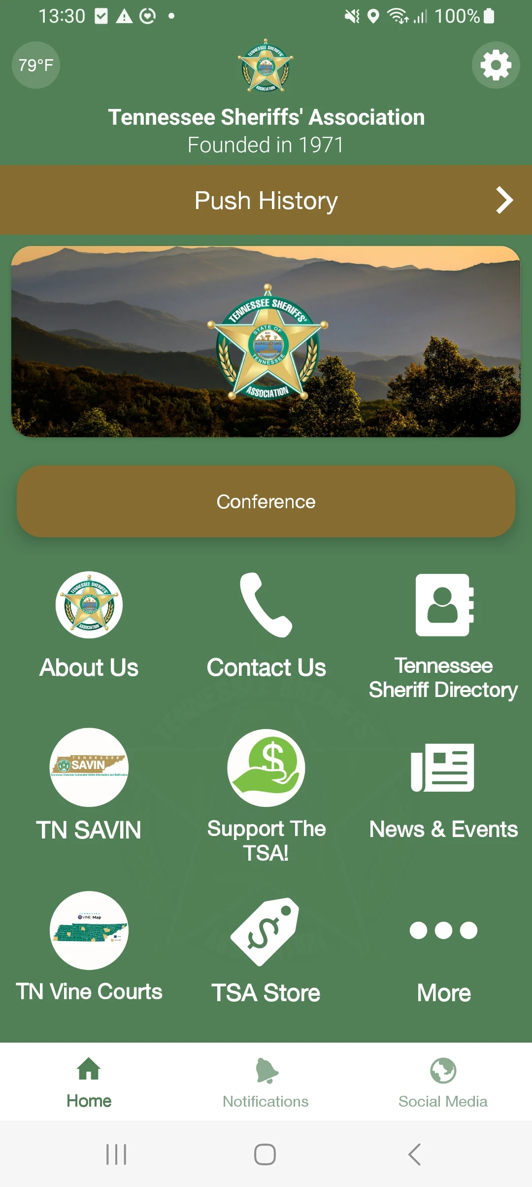 Tennessee Sheriffs Association screenshot